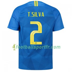 Tenue Brésil T.Silva 2 Exterieur Coupe du monde 2018 Maillot de Foot